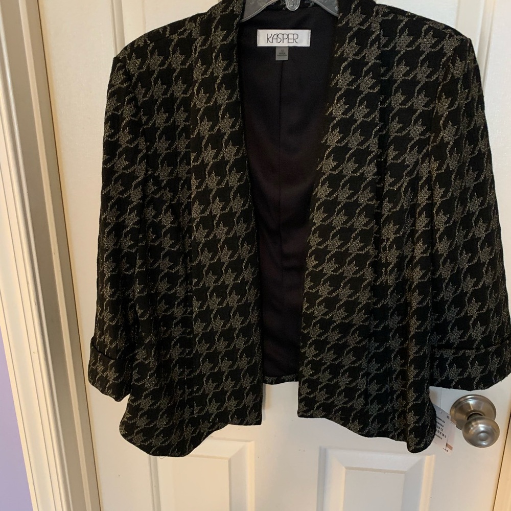 Kasper Black and Gold Women's Jacket
